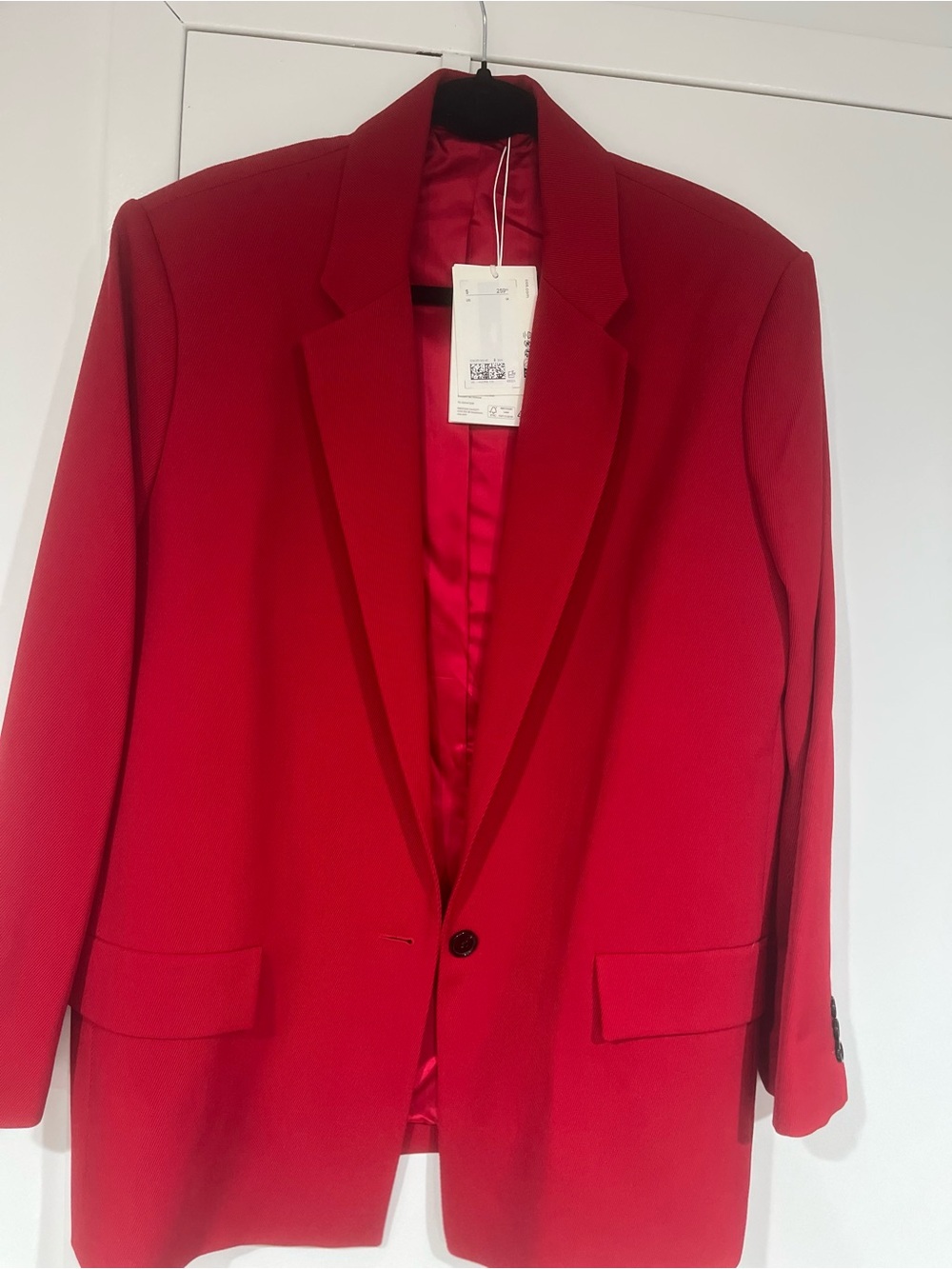 COS Red Single-Breasted Women’s Blazer
